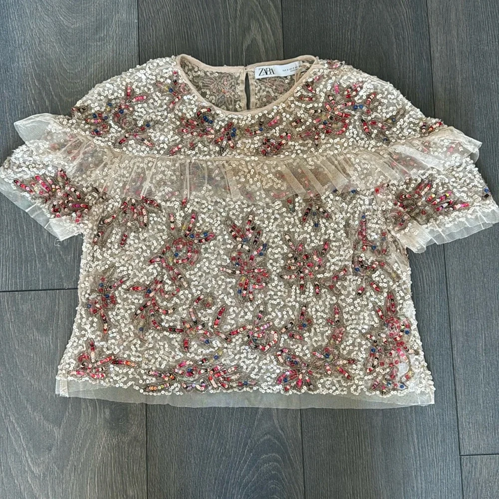 Beaded Top with Ruffles - Picture 2 of 5